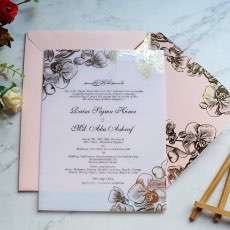 Acrylic Invitation Card Latest Invitation With Envelope Foiling